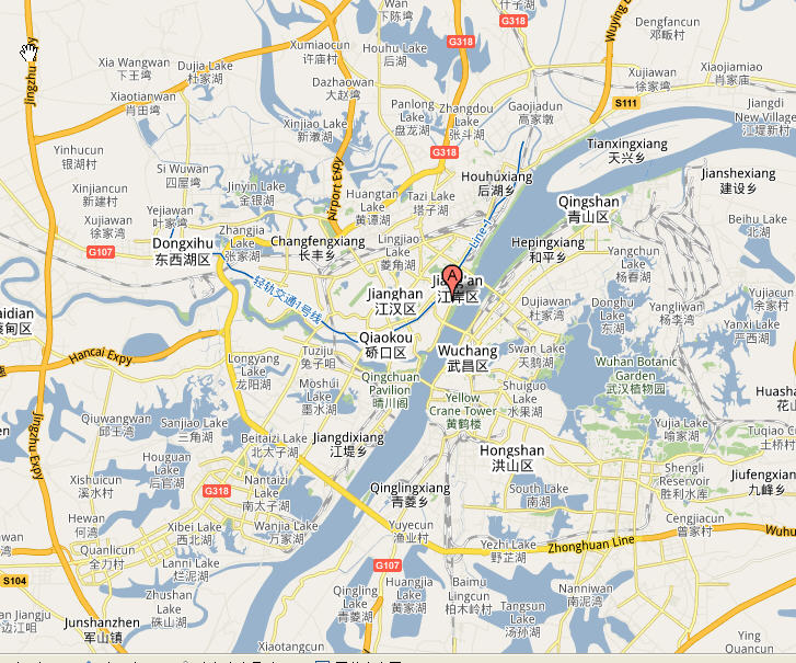wuhan city map